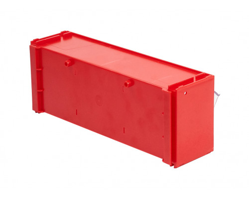 Короб откидной Стелла-техник F-300-1 , 300х96х112мм, красный, прозрачный