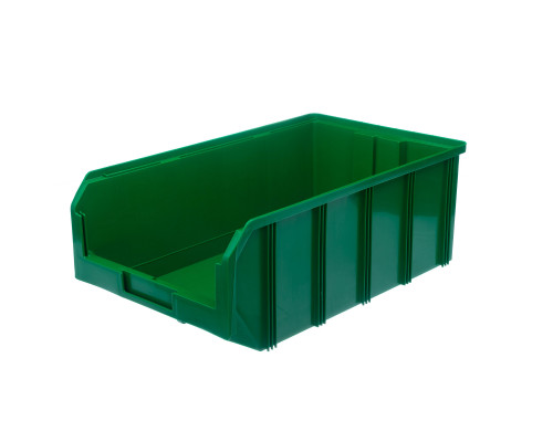 Пластиковый ящик Стелла-техник V-4-зеленый 502х305х184мм, 20 литров