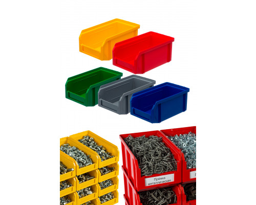 Пластиковый ящик Стелла-техник V-4-зеленый 502х305х184мм, 20 литров