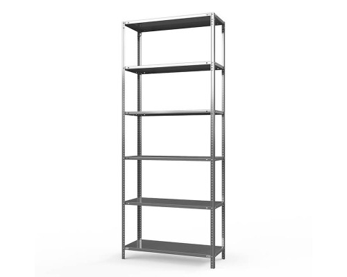 Стеллаж оцинкованный ТС Лайт, 2500x1000x500 мм., 6 полок