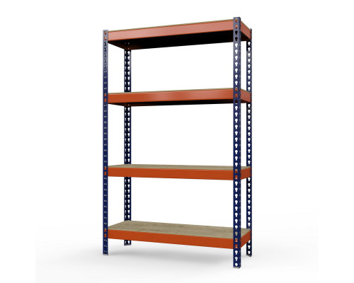 Стеллаж металлический Профи-Т 2000x1240x455 мм. Ярусы: фанера 4 шт.