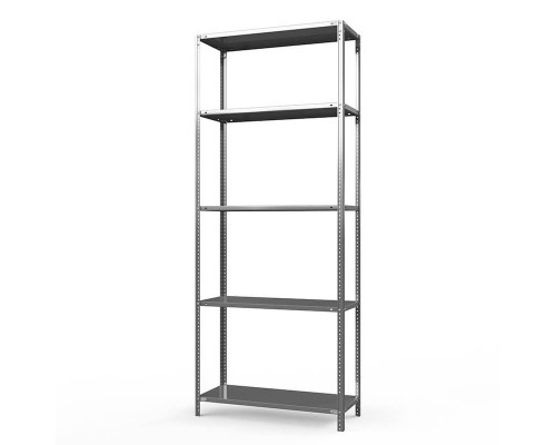 Стеллаж оцинкованный ТС Лайт, 2500x1000x500 мм., 5 полок
