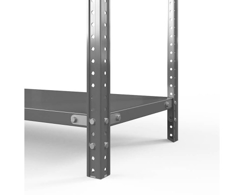 Стеллаж оцинкованный ТС Лайт, 2500x1000x500 мм., 5 полок