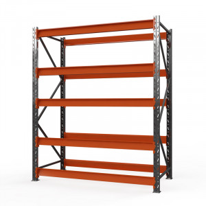 Стеллаж металлический Оптима, 2500x1250x785 мм. Ярусы: 5 шт. без настила