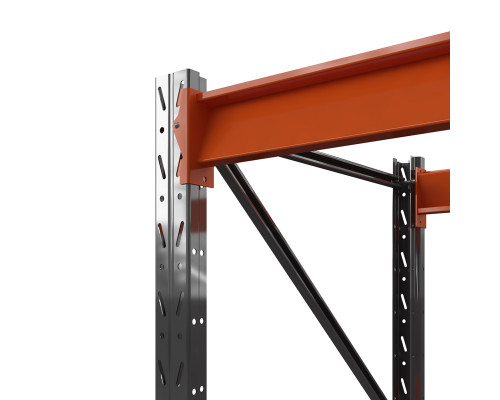 Стеллаж металлический Оптима, 2500x1250x785 мм. Ярусы: 5 шт. без настила