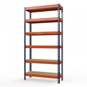 Стеллаж металлический Профи-Т 3000x1240x655 мм. Ярусы: фанера 6 шт.