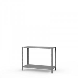 Стеллаж металлический ТС Лайт, 1000x700x800 мм. Полки: 2 шт. метал.