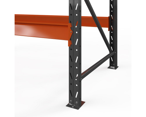 Стеллаж металлический Оптима, 3000x1530x785 мм. Ярусы: 4 шт. без настила