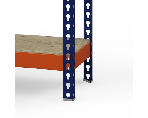 Стеллаж металлический Профи-Т 2500x1540x500 мм. Ярусы: фанера 4 шт.