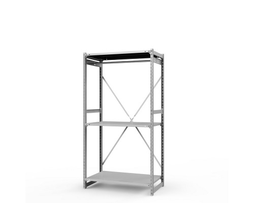 Стеллаж металлический ТСУ Универсал, 2000x1060x600 мм.Штанги: 1шт. Полки: метал. 3 шт.