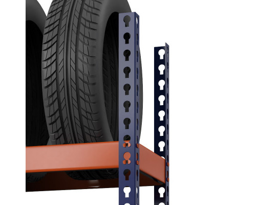 Стеллаж металлический Профи-Т для шин 3000x1240x455 мм. Ярусы:   5 шт.