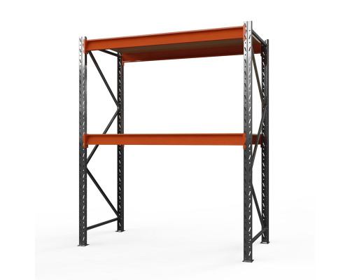Стеллаж металлический Оптима, 2000x2500x785 мм. Ярусы: 2 шт. фанера