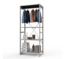 Стеллаж металлический ТСУ Универсал, 2500x1060x500 мм.Штанги: 1шт. Полки: метал. перф. 4 шт.