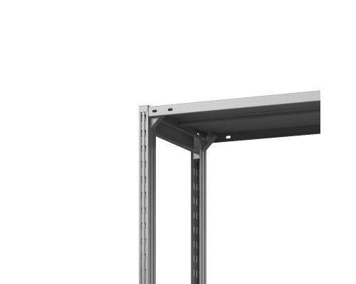 Стеллаж металлический ТСУ Универсал, 3000x760x600 мм. Полки: метал. усил. 6 шт.