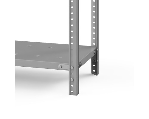 Стеллаж металлический ТС Лайт, 1500x1000x600 мм. Полки: 3 шт. метал. перф.