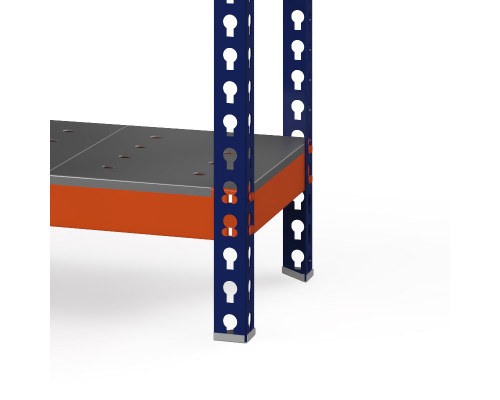 Стеллаж металлический Профи-Т 2000x1540x655 мм. Ярусы: оцинк. мет. перф. усил. 4 шт.