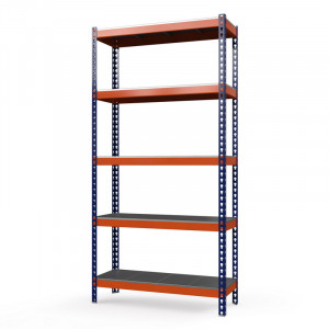 Стеллаж металлический Профи-Т 3000x1240x455 мм. Ярусы: оцинк. мет. усил. 5 шт.