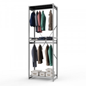 Стеллаж металлический ТСУ Универсал, 3000x1060x500 мм.Штанги: 2шт. Полки: метал. усил. перф. 3 шт.