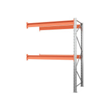 Секция приставная стеллажа металлического паллетного (2500х1800х1100 мм), 2 яруса