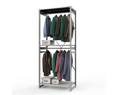 Стеллаж металлический ТСУ Универсал, 2500x1060x600 мм.Штанги: 2шт. Полки: метал. усил. 3 шт.