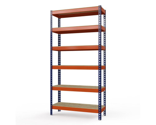 Стеллаж металлический Профи-Т 3000x1240x500 мм. Ярусы: фанера 6 шт.
