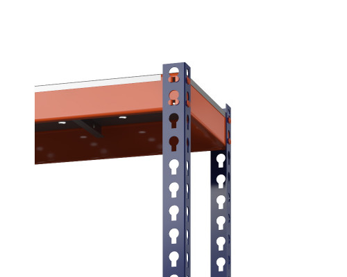 Стеллаж металлический Профи-Т 2500x1240x455 мм. Ярусы: оцинк. мет. перф.  5 шт.