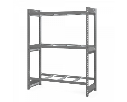 Стеллаж грузовой СГ Ультра (2500х1200х500) 3 яруса, без настила, для шин, дисков, колес