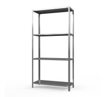 Стеллаж оцинкованный ТС Лайт, 2000x1000x500 мм., 4 полки