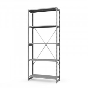 Стеллаж металлический ТСУ Универсал, 2500x1060x300 мм. Полки: метал. перф. усил. 5 шт.