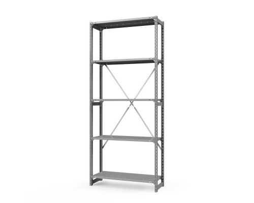 Стеллаж металлический ТСУ Универсал, 2500x1060x300 мм. Полки: метал. перф. усил. 5 шт.