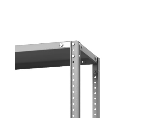 Стеллаж металлический ТС Лайт, 1000x1000x800 мм. Полки: 2 шт. метал.