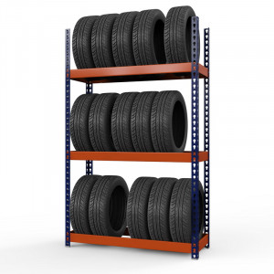 Стеллаж металлический Профи-Т для шин 2000x1540x500 мм. Ярусы:   3 шт.