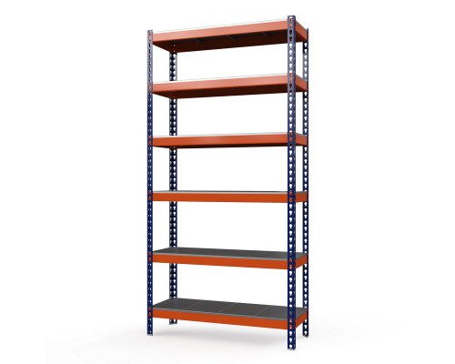 Стеллаж металлический Профи-Т 3000x1240x500 мм. Ярусы: оцинк. мет.  6 шт.