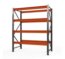 Стеллаж металлический Оптима, 2500x1250x785 мм. Ярусы: 4 шт. без настила