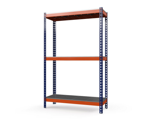 Стеллаж металлический Профи-Т 2000x1240x770 мм. Ярусы: оцинк. мет. перф.  3 шт.