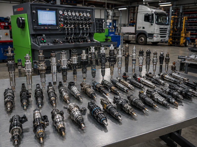 Восстановление насос-форсунок PDE / UIS Volvo, Scania, MAN, Mercedes на стенде Bosch