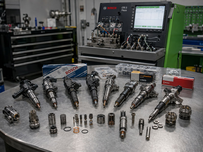 Восстановление пьезофорсунок Bosch piezo, Siemens VDO, Denso piezo на стенде CRSi